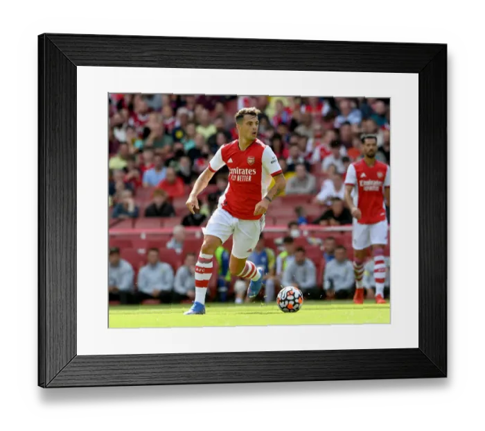 Framed Print : Arsenal's Unyielding Xhaka: Pre-Season Victory over Chelsea Framed Print : Arsenal's Unyielding Xhaka: Pre-Season Victory over Chelsea