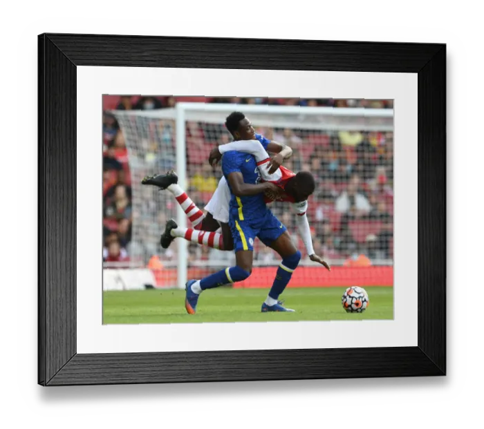 Framed Print : Arsenal vs. Chelsea: Clash of Titans - Pepe vs. Rahman