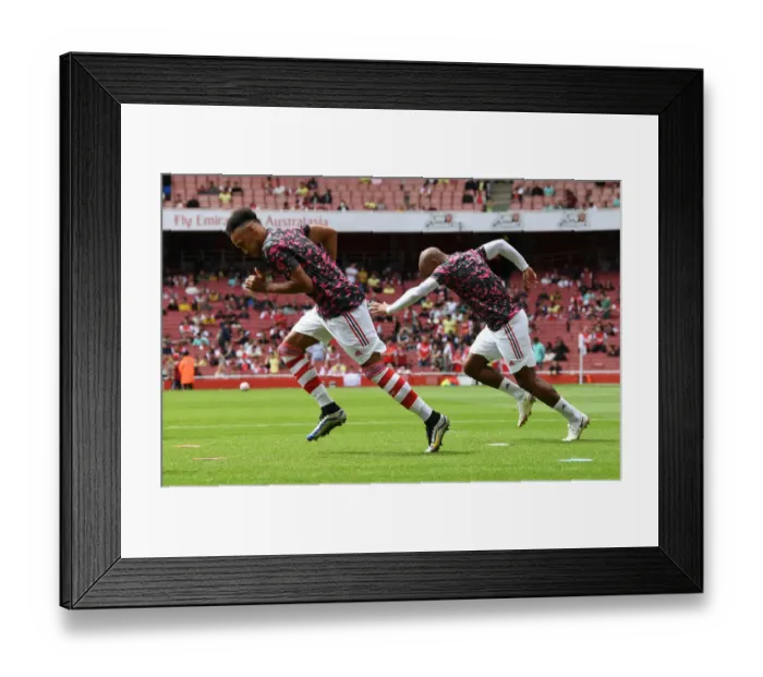 Framed Print : Arsenal vs Chelsea: Aubameyang's Pre-Season Preparation at Emirates Stadium Framed Print : Arsenal vs Chelsea: Aubameyang's Pre-Season Preparation at Emirates Stadium
