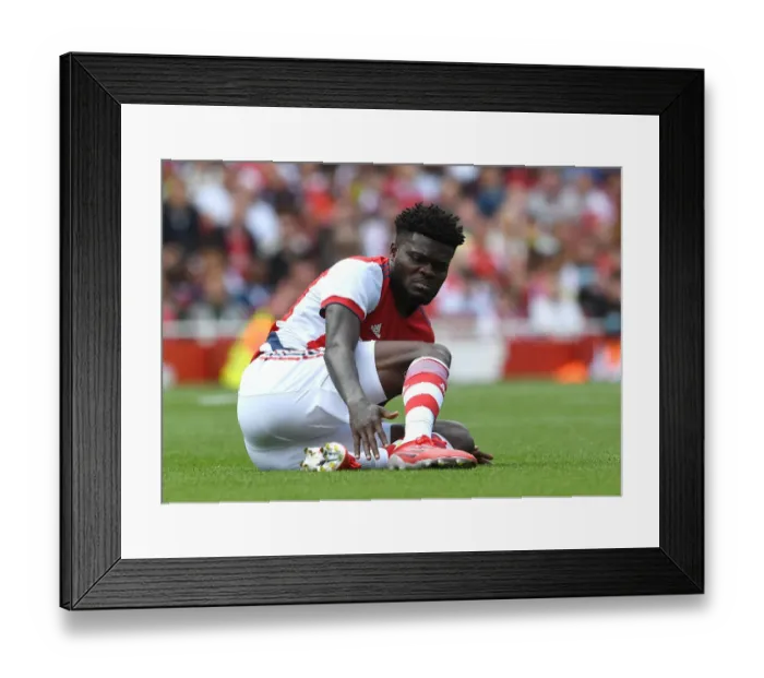 Framed Print : Thomas Partey (Arsenal). Arsenal 1: 2 Chelsea. The Mind Series. Emirates Stadium, 1  /  8  /  21