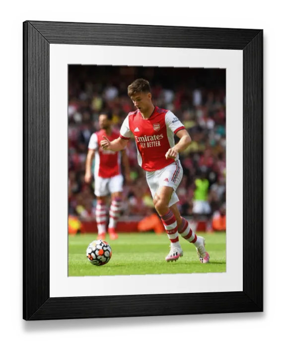 Framed Print : Kieran Tierney (Arsenal). Arsenal 1: 2 Chelsea. The Mind Series. Emirates Stadium, 1  /  8  /  21