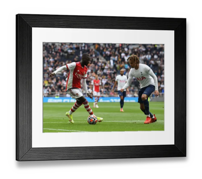 Framed Print : Pepe vs. Alli: A Mental Showdown - Tottenham vs. Arsenal London Derby