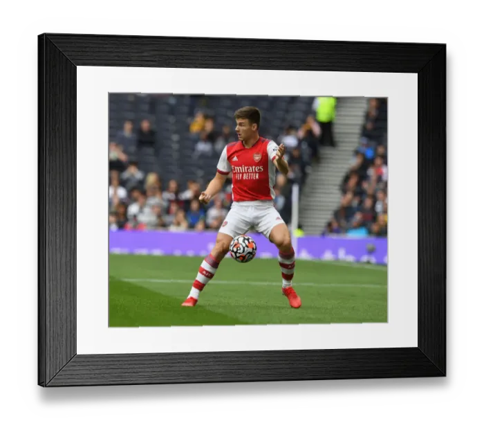 Framed Print : The Mind Series: Kieran Tierney in Action - Arsenal vs. Tottenham Hotspur, 2021-22