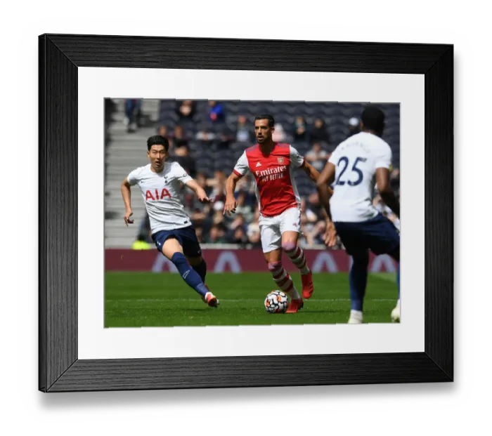 Framed Print : Clash of Minds: Pablo Mari vs. Son Heung-Min - Tottenham Hotspur vs. Arsenal (2021-22)