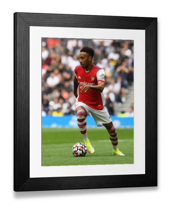 Framed Print : Tottenham vs. Arsenal: Aubameyang Faces Off in The MIND Series