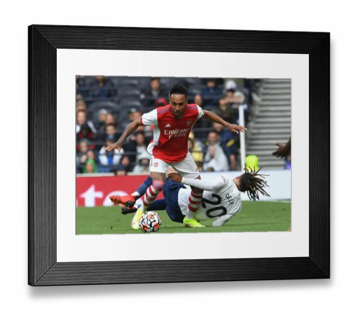 Framed Print : Clash of the Capital Rivals: Aubameyang vs. Alli in the 2021-22 Mind Series - Tottenham vs. Arsenal Framed Print : Clash of the Capital Rivals: Aubameyang vs. Alli in the 2021-22 Mind Series - Tottenham vs. Arsenal