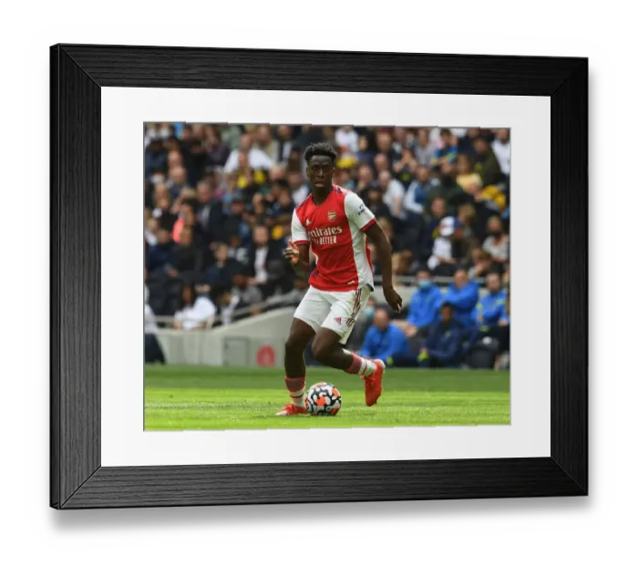Framed Print : Albert Sambi Lokonga's Unwavering Focus Amidst the Intense Arsenal-Tottenham Rivalry Framed Print : Albert Sambi Lokonga's Unwavering Focus Amidst the Intense Arsenal-Tottenham Rivalry