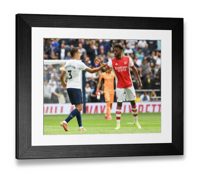 Framed Print : Tottenham vs. Arsenal: Nuno Tavares and Sergio Reguilon's Sportsmanship Moment at The MIND Series, 2021-22 Framed Print : Tottenham vs. Arsenal: Nuno Tavares and Sergio Reguilon's Sportsmanship Moment at The MIND Series, 2021-22