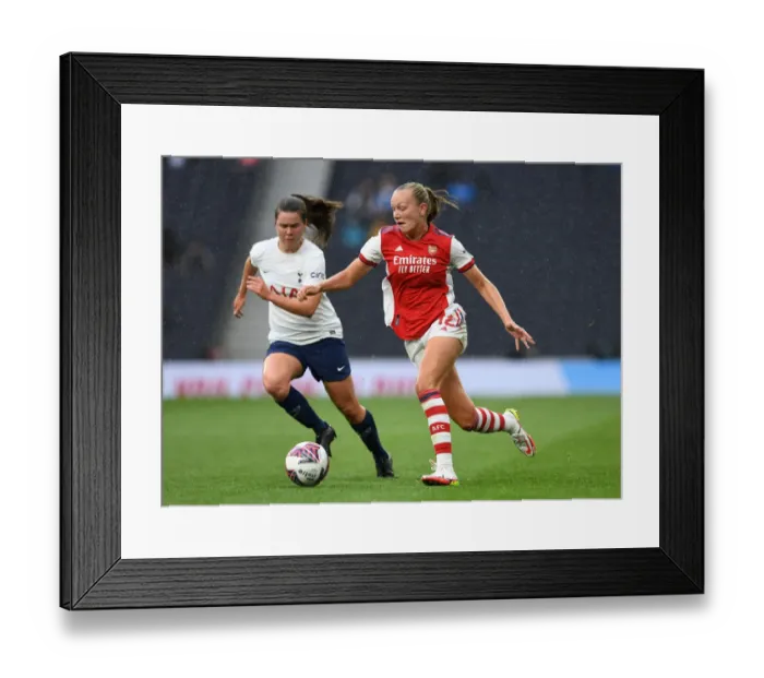 Framed Print : MIND Series: Frida Maanum vs. Esther Morgan - Tottenham Hotspur Women vs. Arsenal Women Football Match