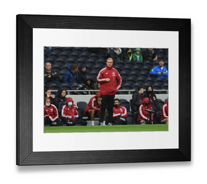Framed Print : Jonas Eidevall Guides Arsenal Women in MIND Series Clash Against Tottenham Hotspur Framed Print : Jonas Eidevall Guides Arsenal Women in MIND Series Clash Against Tottenham Hotspur