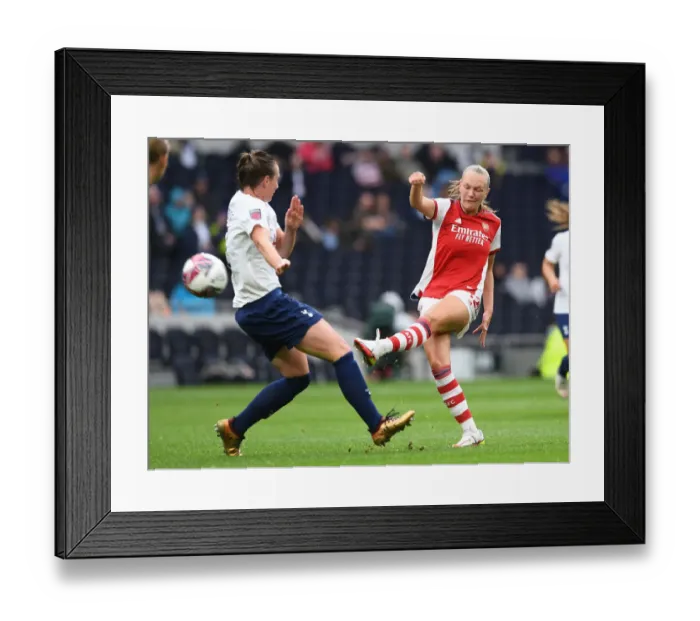 Framed Print : Tottenham Hotspur Women vs Arsenal Women: Intense Shooting Clash in MIND Series Match Framed Print : Tottenham Hotspur Women vs Arsenal Women: Intense Shooting Clash in MIND Series Match