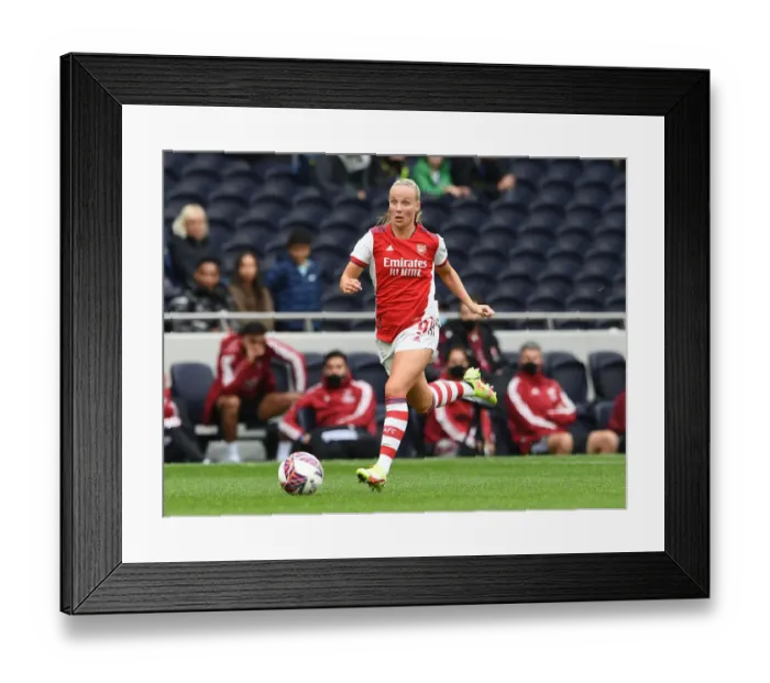 Framed Print : Arsenal's Beth Mead Faces Off in London Derby: Arsenal Women vs. Tottenham Women Framed Print : Arsenal's Beth Mead Faces Off in London Derby: Arsenal Women vs. Tottenham Women