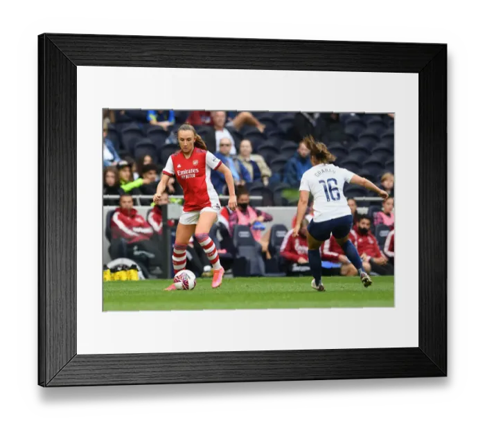 Framed Print : MIND Series: Teyah Goldie of Arsenal Faces Off Against Tottenham Hotspur Women