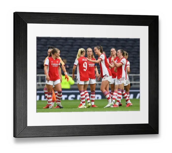 Framed Print : Battle of London: Arsenal Women vs. Tottenham Hotspur Women - The Ultimate Football Rivalry (MIND Series 2021-22)