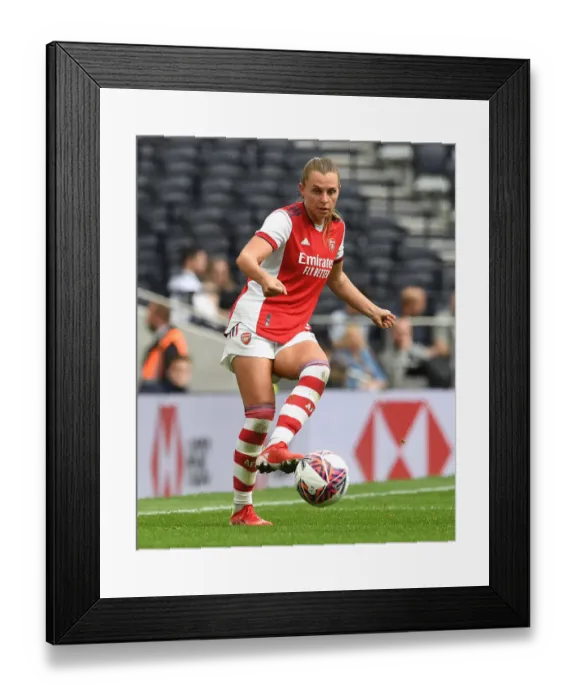 Framed Print : MIND Series: Noelle Maritz of Arsenal Faces Off Against Tottenham Hotspur Women