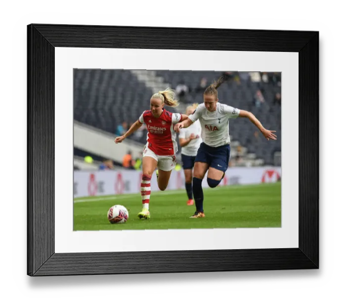Framed Print : MIND Series: Beth Mead Faces Off Against Kerys Harrop in Tottenham Hotspur Women vs Arsenal Women