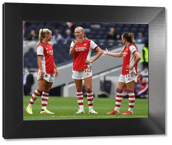 Arsenal Women's Squad Unites at Tottenham Stadium: Behind the Scenes of the MIND Series Match