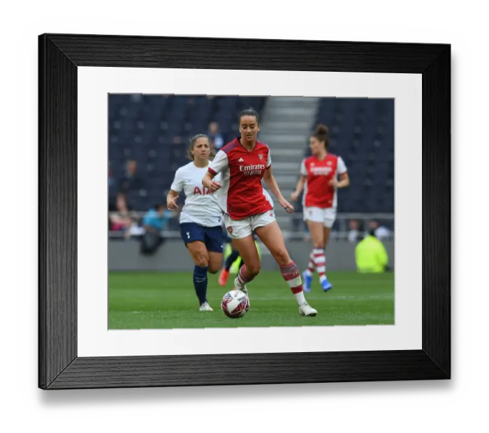 Framed Print : Arsenal Women vs. Tottenham Hotspur Women Clash at Tottenham Stadium