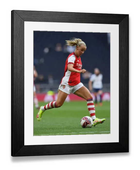Framed Print : Arsenal's Beth Mead Faces Off in Showdown Against Tottenham Women's Football