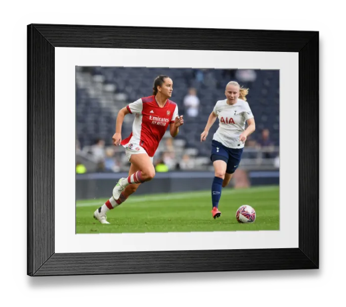 Framed Print : Battle for London: Arsenal Women vs. Tottenham Hotspur Women - The Rivalry Intensifies