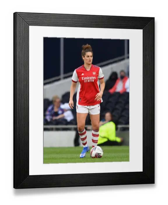 Framed Print : Arsenal's Jennifer Beattie Goes Head-to-Head with Tottenham Hotspur in MIND Series Showdown