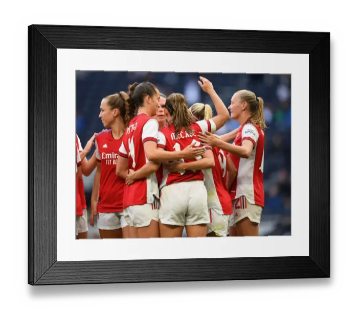 Framed Print : Arsenal Women's Glory: McCabe Scores Brace in MIND Series Victory over Tottenham Hotspur