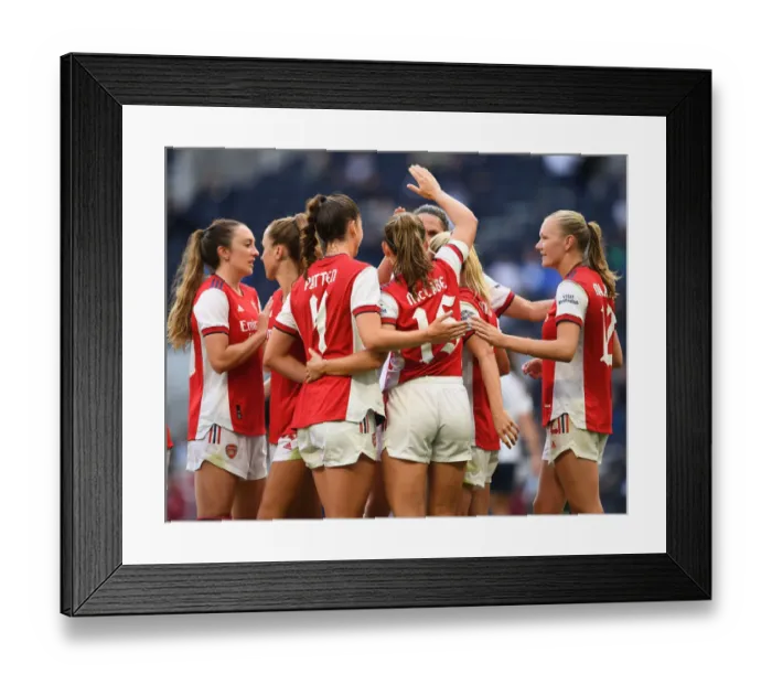 Framed Print : Arsenal Women Triumph Over Tottenham Hotspur: McCabe Scores Brace in MIND Series Clash