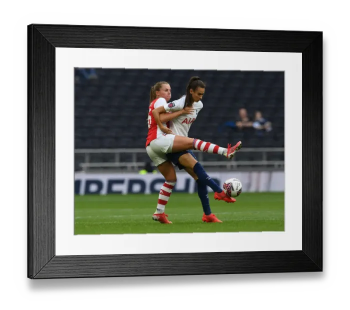 Framed Print : Tottenham Women vs. Arsenal Women: Clash in the MIND Series