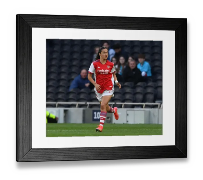 Framed Print : MIND Series: Halle Houssein of Arsenal Faces Off Against Tottenham Hotspur Women