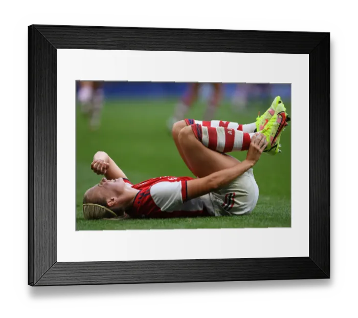 Framed Print : MIND Series: Beth Mead Injures Ankle in Tottenham Hotspur Women vs Arsenal Women Clash