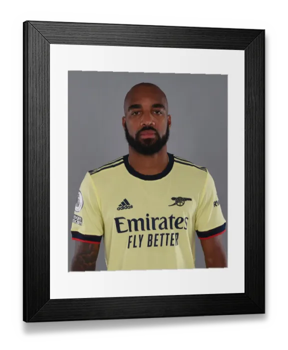 Framed Print : Alexis Lacazette Kicks Off Arsenal's 2021-22 Season Training