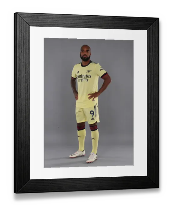Framed Print : Alexis Lacazette Kicks Off Arsenal's 2021-22 Season at London Colney Training Ground