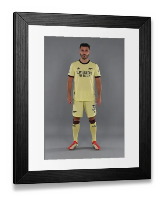 Framed Print : Arsenal's Sead Kolasinac Kicks Off New Season at London Colney Training Ground