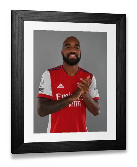 Framed Print : Arsenal's Alex Lacazette Kicks Off 2021-22 Season at London Colney Training Ground Framed Print : Arsenal's Alex Lacazette Kicks Off 2021-22 Season at London Colney Training Ground