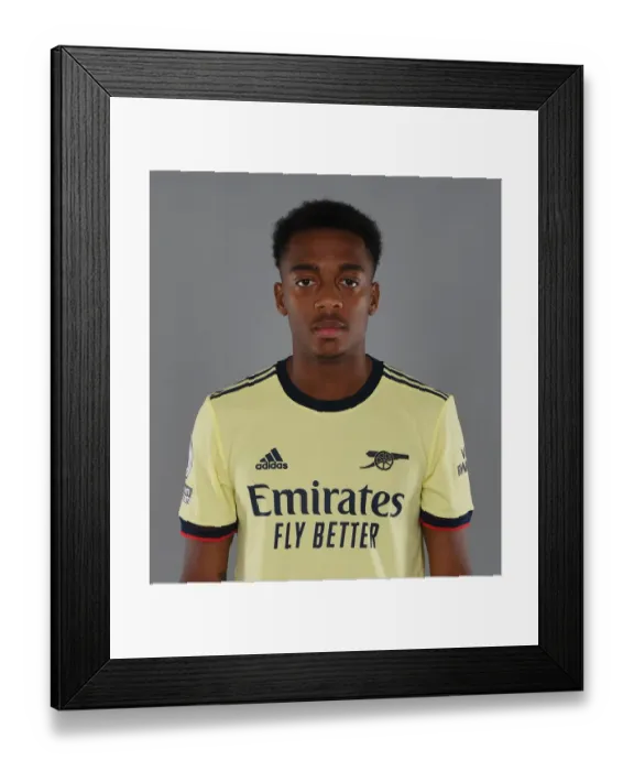 Framed Print : Arsenal's Joe Willock Kicks Off New Season at Training Ground