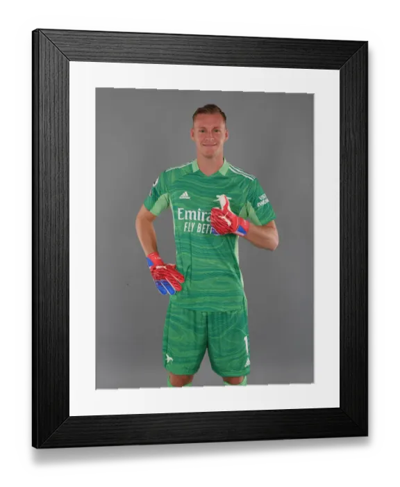 Framed Print : Arsenal's Bernd Leno Kicks Off New Season at Training Ground