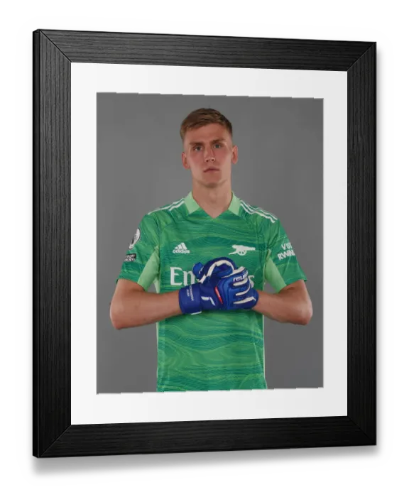 Framed Print : Arsenal FC: Alex Runarsson Gears Up for the 2021-22 Season