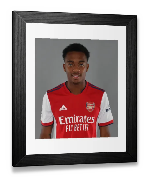 Framed Print : Arsenal FC: Joe Willock Kicks Off 2021-22 Season at London Colney Training Ground