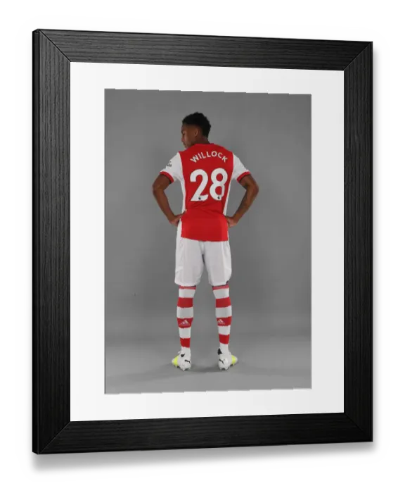 Framed Print : Arsenal's Joe Willock Kicks Off New Season Training