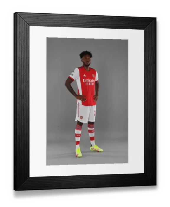 Framed Print : Arsenal's Nuno Tavares at 2021-22 First Team Photocall