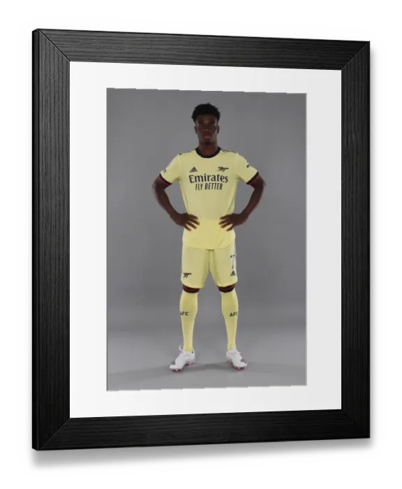 Framed Print : Arsenal's Bukayo Saka at 2021-22 Arsenal First Team Photocall Framed Print : Arsenal's Bukayo Saka at 2021-22 Arsenal First Team Photocall