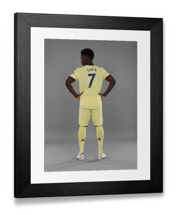 Framed Print : Bukayo Saka Kicks Off Arsenal's 2021-22 Season at London Colney