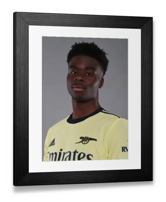 Framed Print : Bukayo Saka Kicks Off Arsenal's 2021-22 Season at London Colney