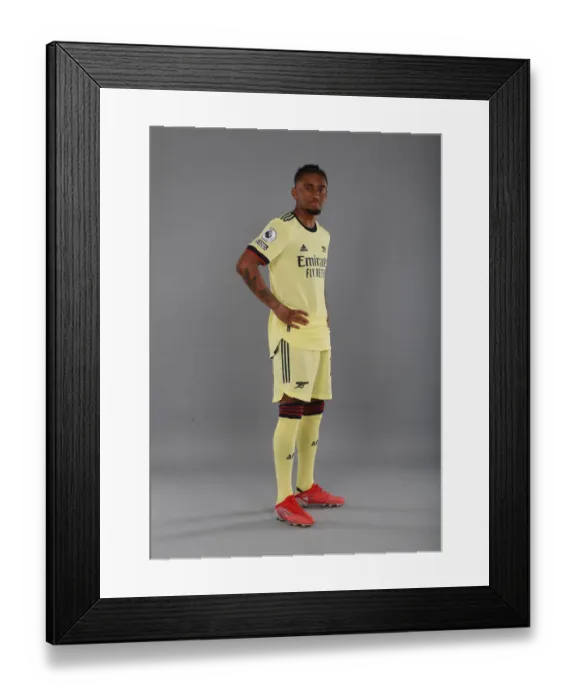 Framed Print : Arsenal's Reiss Nelson Kicks Off New Season at London Colney Training Ground