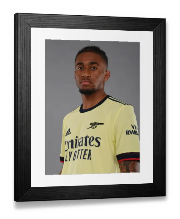 Framed Print : Arsenal's Reiss Nelson Kicks Off New Season at London Colney Training Ground Framed Print : Arsenal's Reiss Nelson Kicks Off New Season at London Colney Training Ground