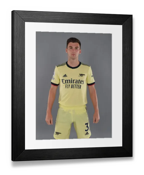 Framed Print : Arsenal's Kieran Tierney at 2021-22 Arsenal Team Photocall Framed Print : Arsenal's Kieran Tierney at 2021-22 Arsenal Team Photocall