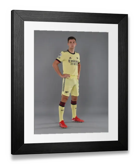 Framed Print : Arsenal's Kieran Tierney Kicks Off New Season Training
