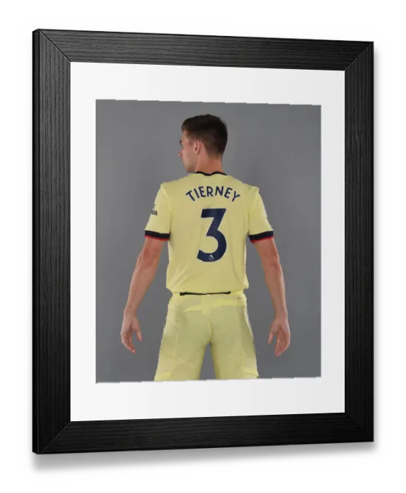 Framed Print : Arsenal's Kieran Tierney Kicks Off New Season at Training Ground