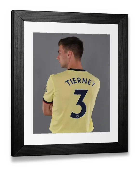 Framed Print : Arsenal's Kieran Tierney Kicks Off New Season at Training Ground Framed Print : Arsenal's Kieran Tierney Kicks Off New Season at Training Ground