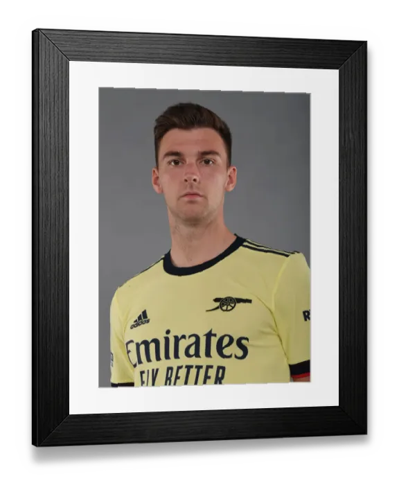 Framed Print : Arsenal's Kieran Tierney Kicks Off New Season at London Colney Training Ground Framed Print : Arsenal's Kieran Tierney Kicks Off New Season at London Colney Training Ground